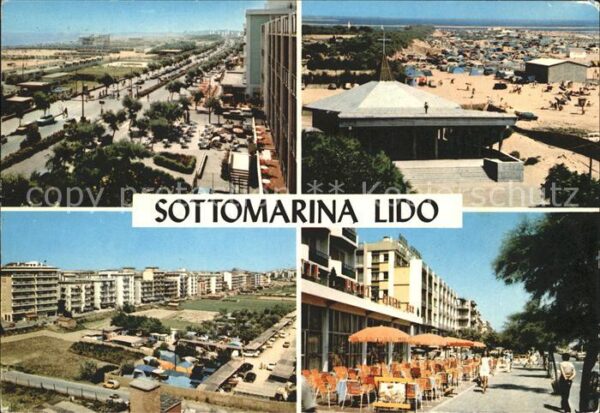 Sottomarina Strand Hotelanlagen Restaurant Strassen