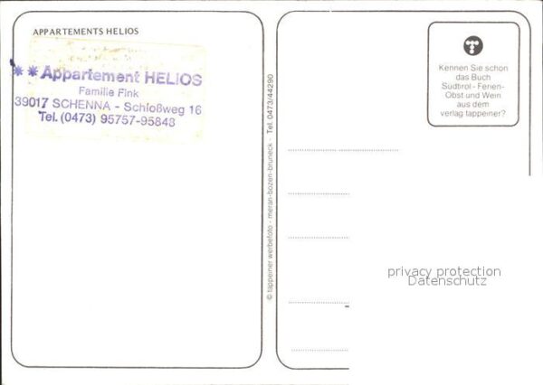 Schenna Meran Appartements Helios – Bild 2