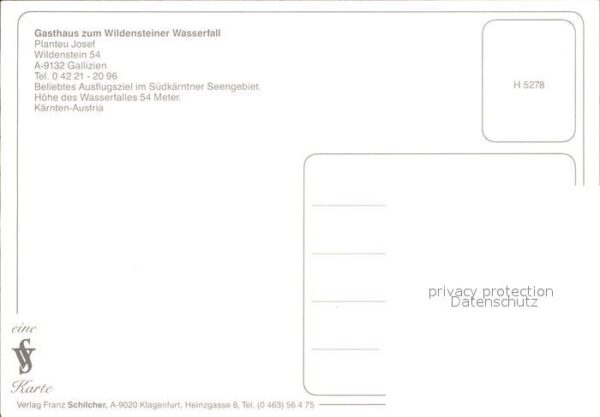 Gallizien Gasthaus zum Wildensteiner Wasserfall – Bild 2