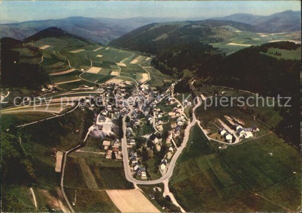 Schwalefeld Luftkurort Wintersportplatz Fliegeraufn