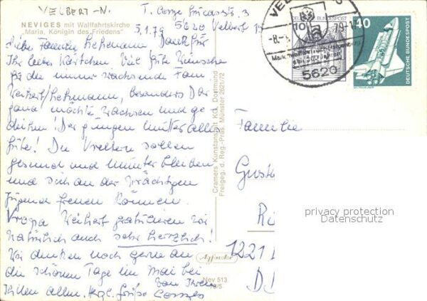 Neviges Velbert Wallfahrtskirche Maria Fliegeraufnahme – Bild 2