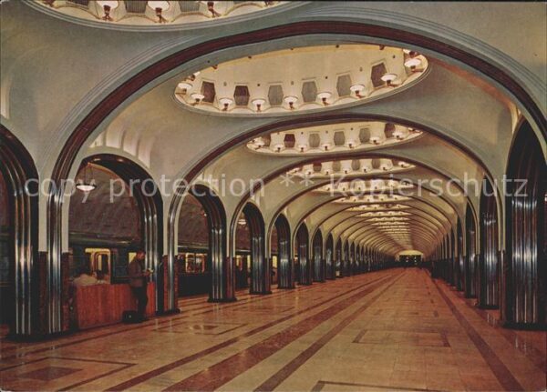 Moscow Moskva Mayakovskaya Metro Stration