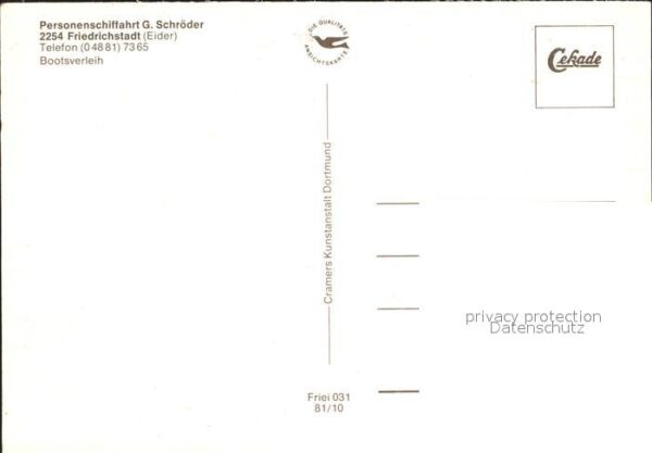 Friedrichstadt Eider Treene und Grachtenrundfahrt Boot Tretb – Bild 2