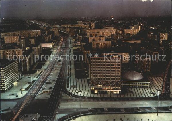 Berlin Blick vom Fernsehturm Karl Marx Allee b