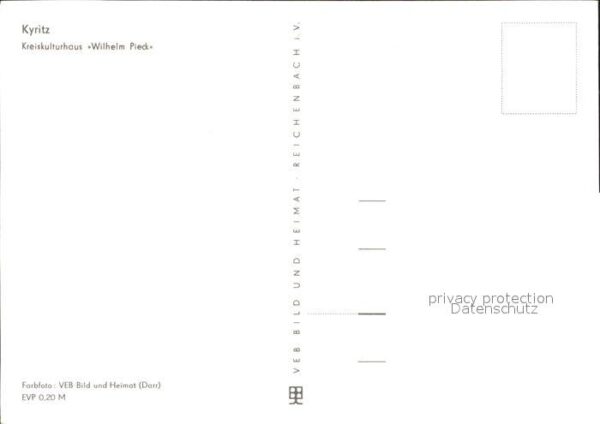 Kyritz Brandenburg Kreiskulturhaus Wilhelm Pieck – Bild 2