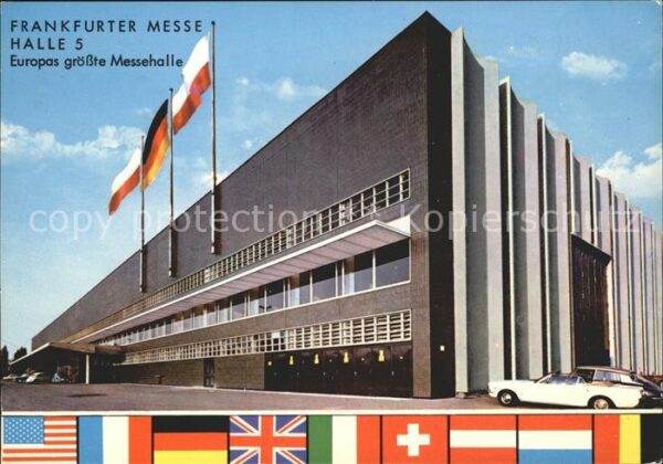 Frankfurt Main Frankfurter Messe Halle 5 Nationalflagg