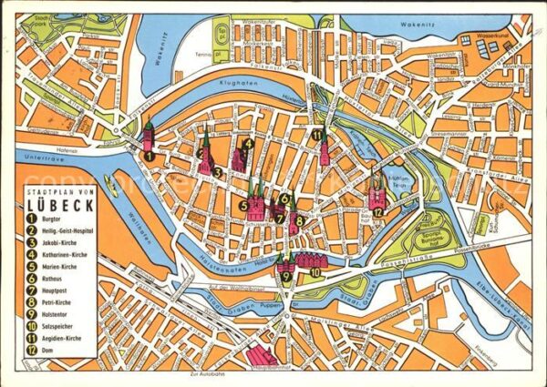 Luebeck Stadtplan