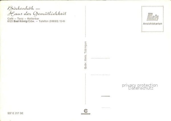 Bad Koenig Birkenhöh Restaurant – Bild 2
