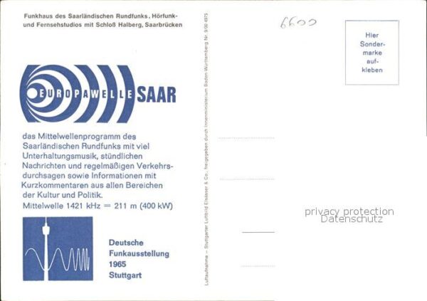 Saarbruecken Funkhaus Saarländischer Rundfunk Schlos – Bild 2