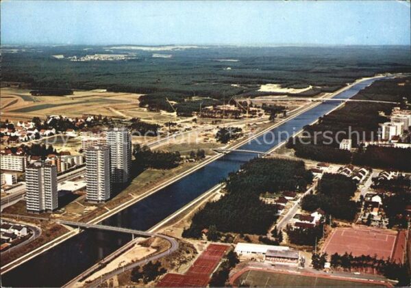 Erlangen Europakanal Fliegeraufnahme