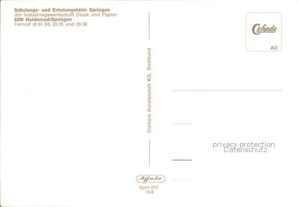 Springen Untertaunus Schulungsheim Erholungsheim Industriege – Bild 2
