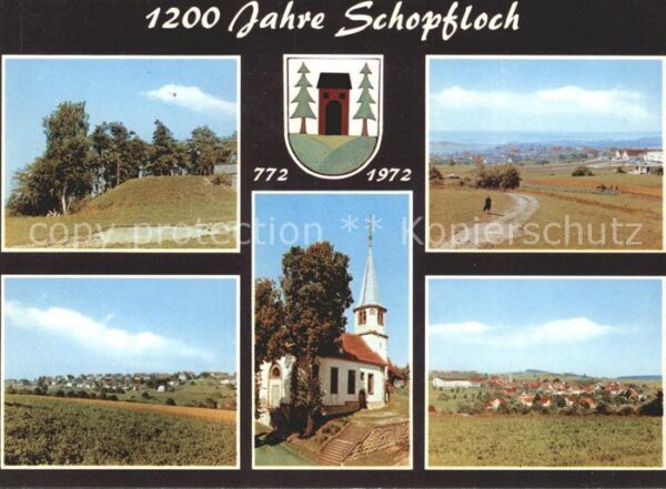 Schopfloch Freudenstadt 1200 Jahre Teilansichten Landschaft Kir