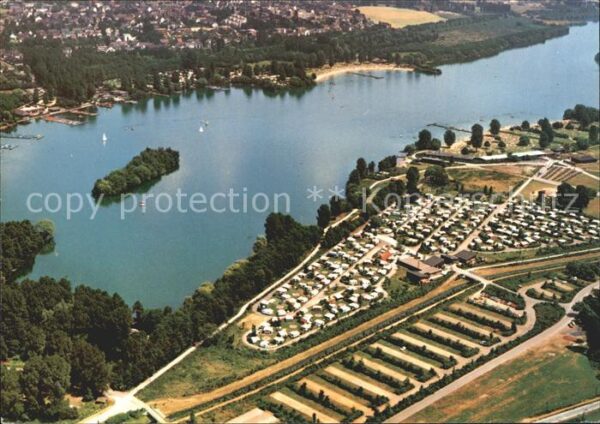 Duesseldorf Unterbacher See Campingplatz Fliegerauf