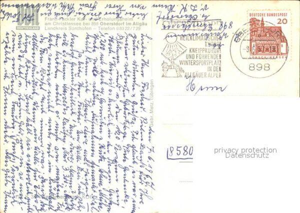 Oberstdorf Franz Fackler Kurheim Erholungsheim Chr – Bild 2
