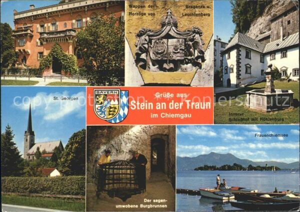 Stein Traun St Georgen Kirche Wappen Burgbrunnen Fr