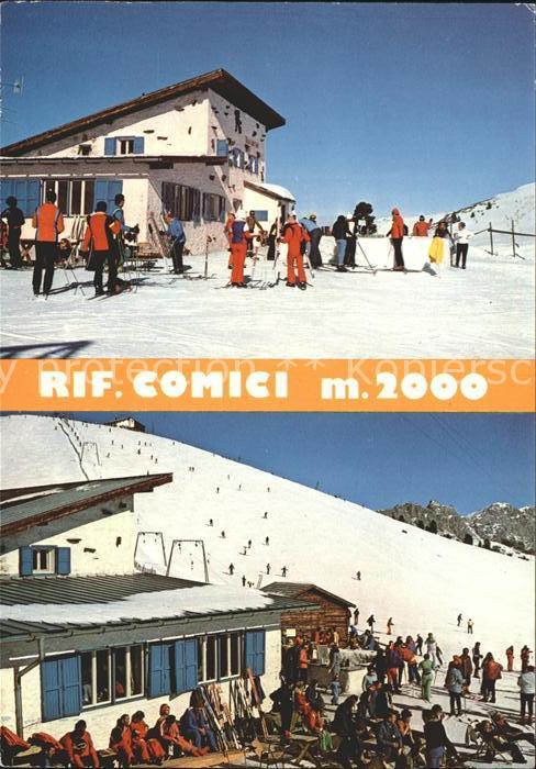 Wolkenstein Groeden Rifugio Comici Berghaus Wintersportplat