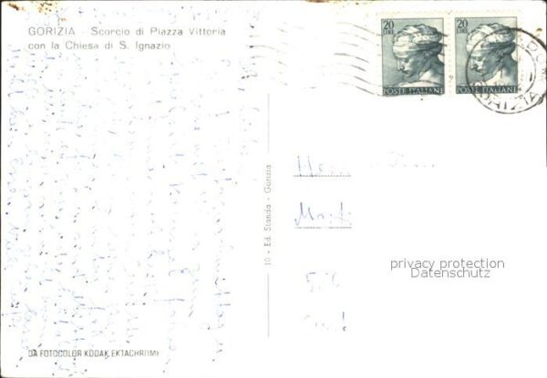 Gorizia Goerz Scorcio di Piazza Vittoria Chiesa di Sa – Bild 2