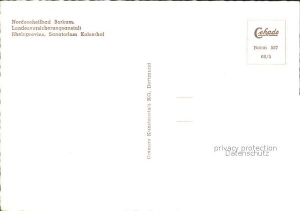 Borkum Sanatorium Kaiserhof Nordseeheilbad – Bild 2
