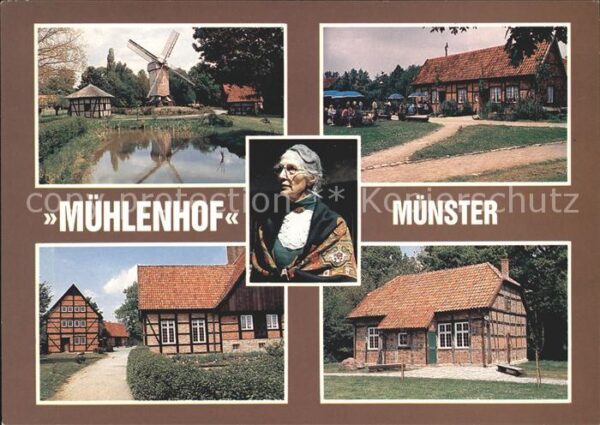 Muenster Westfalen Mühlenhof Freilichtmuseum Windmühle