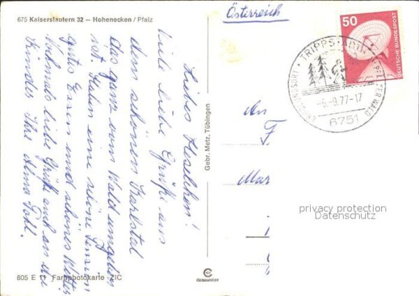 Hohenecken Ortsansicht mit Kirche Burg – Bild 2