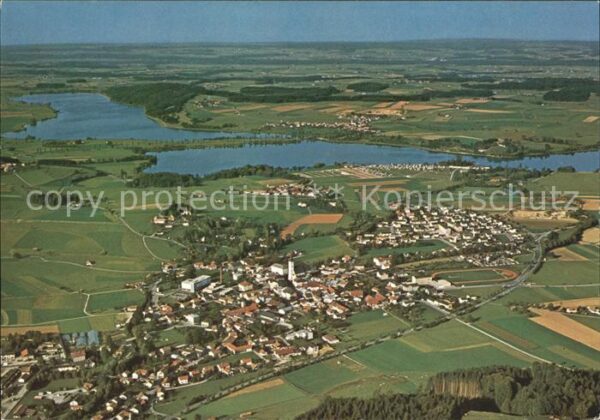 Waging See Fliegeraufnahme mit Tettenhausen Tachin