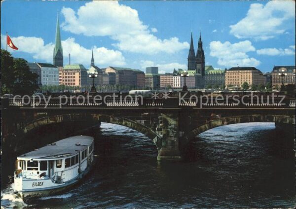 Hamburg Lombardsbrücke und Innenstadt
