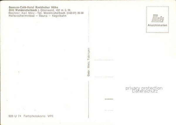 Waldmichelbach Sonnen-Cafe Hotel Kreidacher Höhe – Bild 2