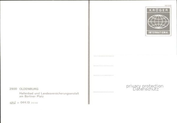 Oldenburg Niedersachsen Hallenbad Landesversicherung Berliner P – Bild 2