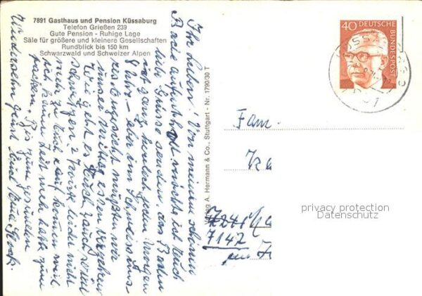 Griessen Klettgau Gasthaus Pension Küssaburg – Bild 2