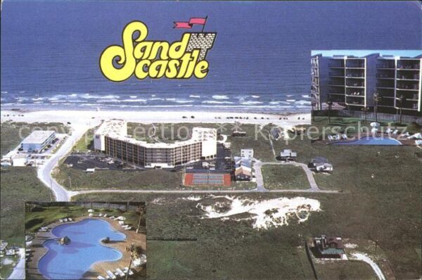 Port Aransas Hotel Sandcastle Fliegeraufnahme