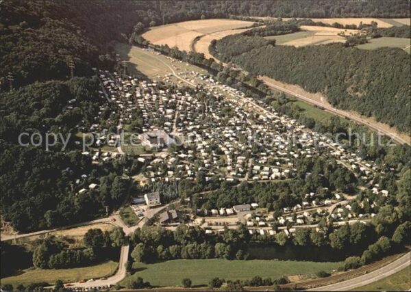 Heimbach Eifel Fliegeraufnahme Camping Gut Habersauel