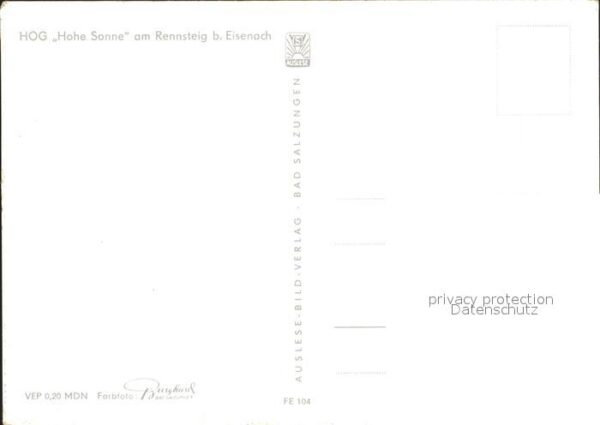 Eisenach Thueringen HOG Hohe Sonne am Rennsteig – Bild 2