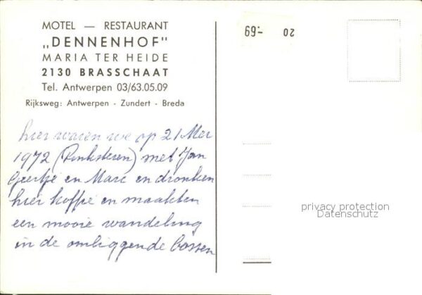 Brasschaat Motel Restaurant Dennenhof – Bild 2