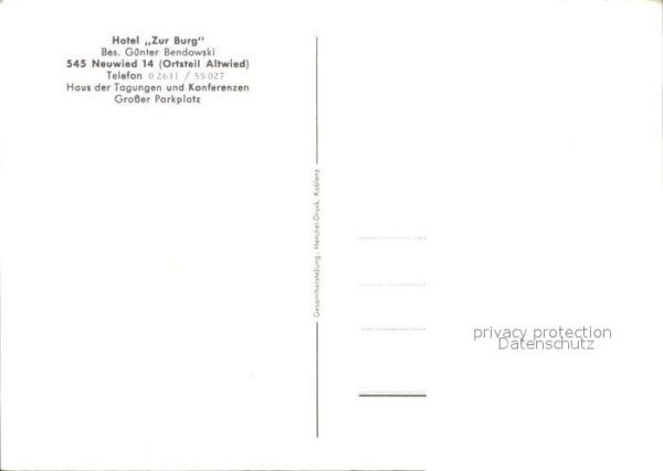 Neuwied Rhein Hotel zur Burg Altwied – Bild 2