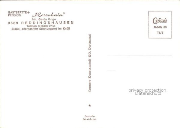 Reddingshausen Restaurant Pension Rosenhain – Bild 2