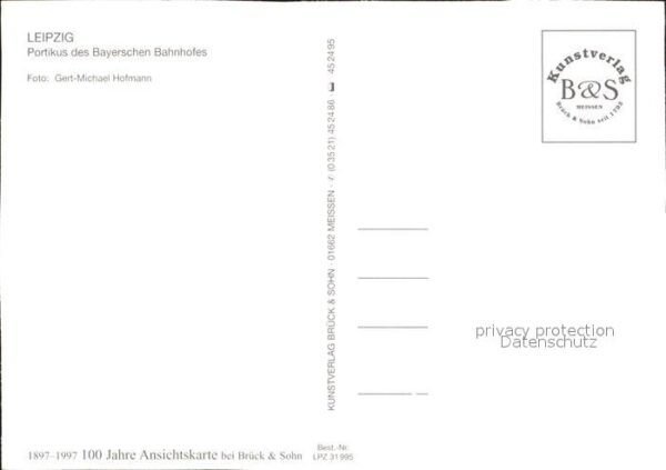Leipzig Portikus des Bayerischen Bahnhofes – Bild 2