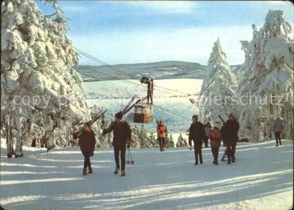 Oberwiesenthal Erzgebirge Seilbahn Skigebiet