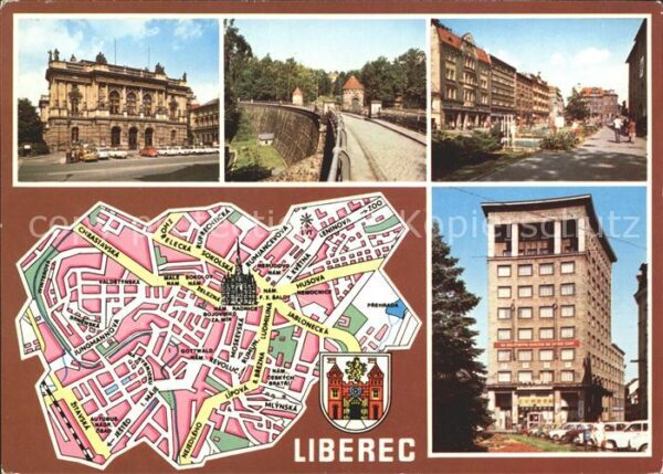 Liberec Brücke Landkarte,Stadt