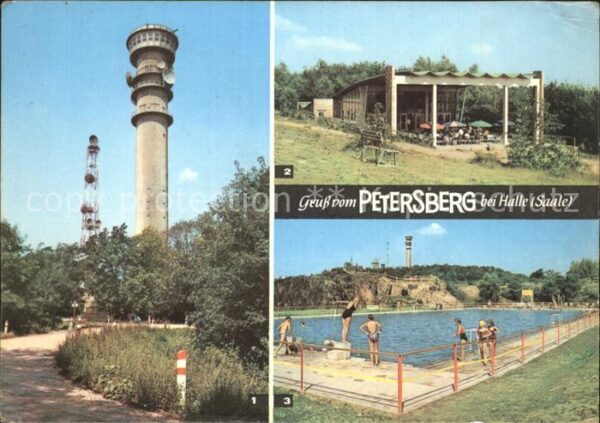 Petersberg Halle FernsehaussichtsturmFensehpavillon,Berg