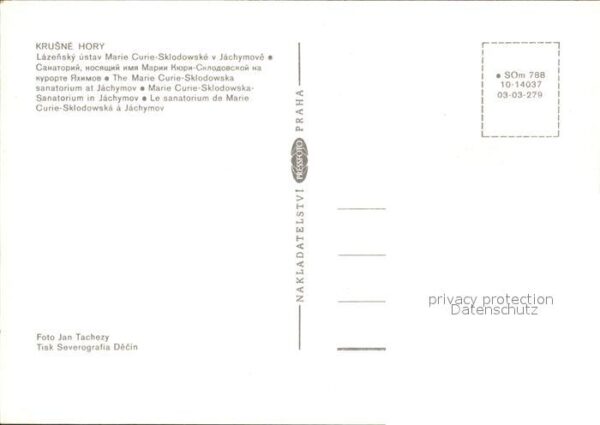 Krusne Hory Lazensky ustav Marie Curie Sklodowske v – Bild 2