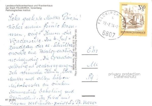 Feldkirch Vorarlberg Krankenhausder Stadt FeldkirchPathologi – Bild 2