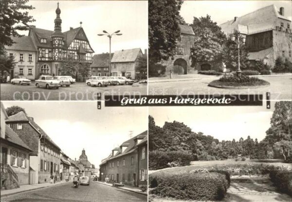 Harzgerode MarktplatzSchloßberg,Stadtgarten