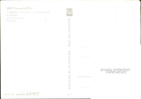 Georgenthal FDGB HeimCafe Adler,Kurhotel – Bild 2