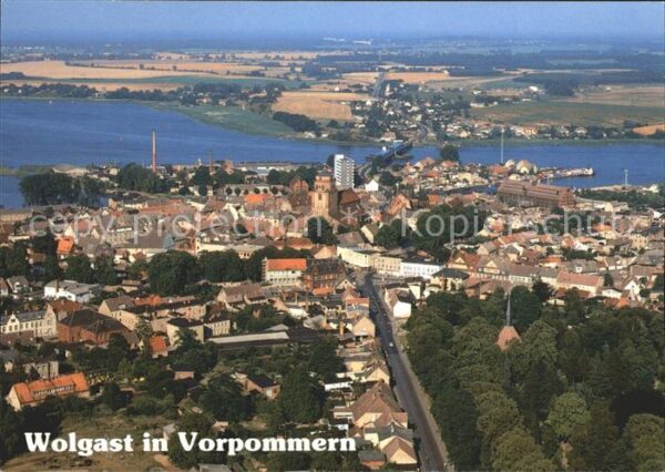 Wolgast Mecklenburg-Vorpommern Insel Usedom Fliegeraufnahme