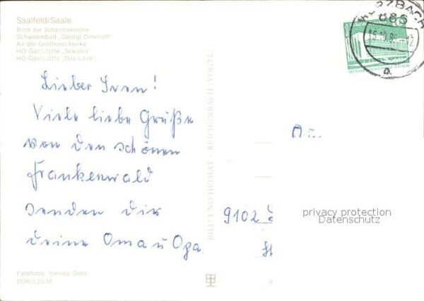 Saalfeld Saale Schwimmbad Georgi Dimitroff Grottensche – Bild 2