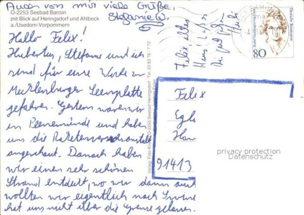 Bansin Ostseebad Heringsdorf Ahlbeck Fliegeraufnahme – Bild 2