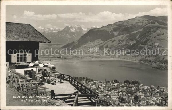 Zell See Blick von der Ebenbergalpe Steinernes M