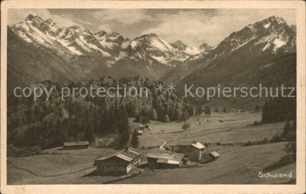 Schwand Oberstdorf Panorama Allgäuer Alpen