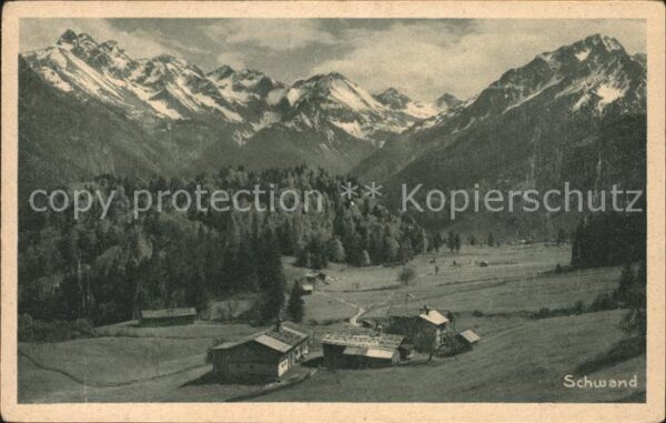 Schwand Oberstdorf Panorama Allgäuer Alpen