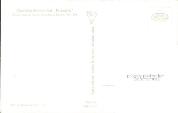 Oberpoebel Gaststätte Fremdenhof Putzmühle – Bild 2